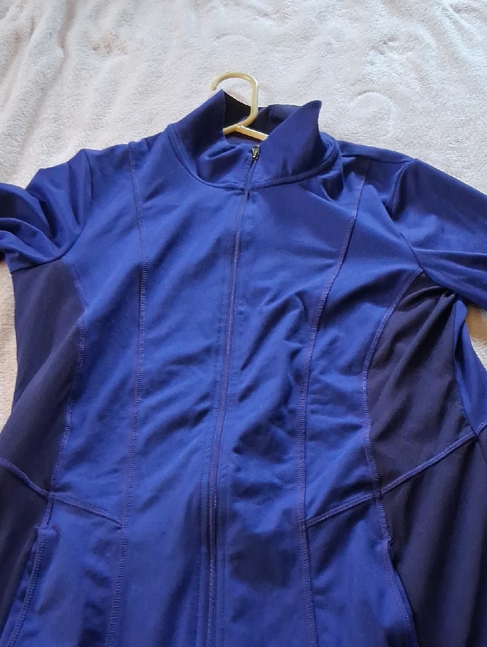 Blue Full-Zip Athletic Jacket